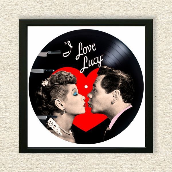 Vinyl Record Decor in a Wooden Frame I Love Lucy 14" 752-4-1 photo