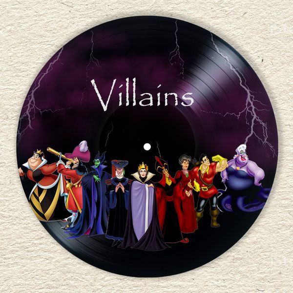 Vinyl Record Decor Villains 12" 987-3-1 photo