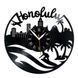 Wall Vinyl Record Clock Honolulu 12" 26-1-1 photo 1