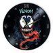 Настінний вініловий годинник Веном, діаметр 30см UF-Clock-M-Venom-1 фото 1