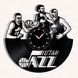 Настінний вініловий годинник Юта Джаз, діаметр 30см Vinyl-Clock-Utah Jazz-1 фото 1