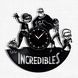 Wall Vinyl Record Clock Incredibles 12" Vinyl-Clock-C-Incredibles-2 photo 1