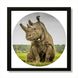 Vinyl Record Decor in a Wooden Frame Rhino 14" UF-Frame-Rhino-2 photo