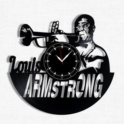 Wall Vinyl Record Clock Louis Armstrong 12" Vinyl-Clock-Louis Armstrong-1 photo