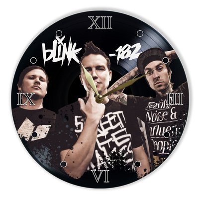 Wall Vinyl Record Clock Blink-182 12" UF-Clock-Blink-182-1 photo