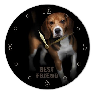 Wall Vinyl Record Clock Beagles 12" UF-Clock-Beagles-1 photo