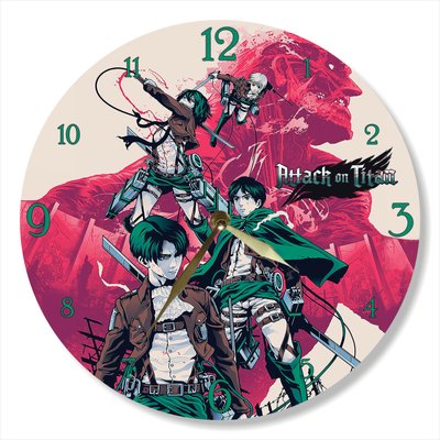 Wall Vinyl Record Clock Attack on Titan 12" UF-Clock-Attack on Titan-1 photo