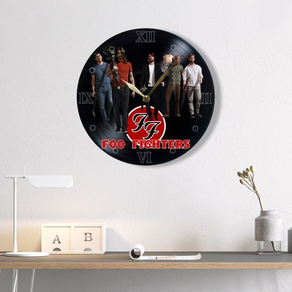 Wall Vinyl Record Clock Foo Fighters 12" UF-Clock-Foo Fighters-1 photo