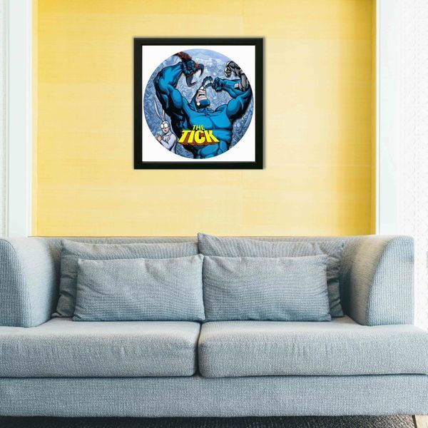 Vinyl Record Decor in a Wooden Frame The Tick 14" 302-4-1 photo