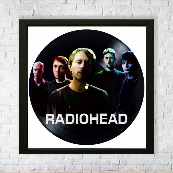 Vinyl Record Decor in a Wooden Frame Radiohead 14" 570-4-1 photo