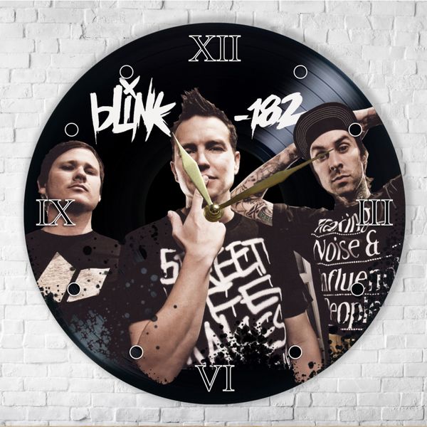 Wall Vinyl Record Clock Blink-182 12" UF-Clock-Blink-182-1 photo