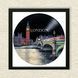 Vinyl Record Decor in a Wooden Frame London 14" 11-4-1 photo 3
