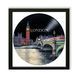 Vinyl Record Decor in a Wooden Frame London 14" 11-4-1 photo 1