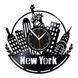 Wall Vinyl Record Clock New York 12" 31-1-1 photo 1