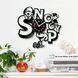 Настінний вініловий годинник Снупі, діаметр 30см Vinyl-Clock-C-Snoopy-11 фото 2