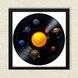 Vinyl Record Decor in a Wooden Frame Planets 14" UF-Frame-Planets-1 photo 3