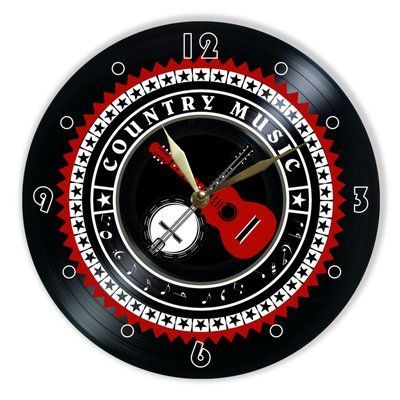 Wall Vinyl Record Clock Country 12" UF-Clock-Country-1 photo