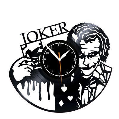 Настінний вініловий годинник Джокер, діаметр 30см Vinyl-Clock-M-Joker-3 фото