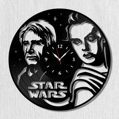 Wall Vinyl Record Clock Star Wars 12" 143-1-30 photo