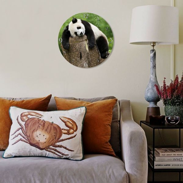 Wall Vinyl Record Clock Panda 12" 82-2-1 photo