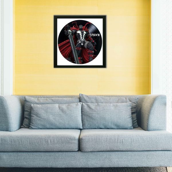 Vinyl Record Decor in a Wooden Frame Spawn 14" 297-4-1 photo