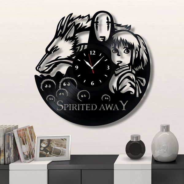 Wall Vinyl Record Clock Spirited Away 12" Vinyl-Clock-Spirited Away-2 photo