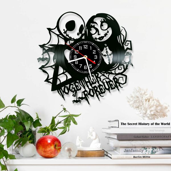 Wall Vinyl Record Clock Nightmare Before Christmas 12" Vinyl-Clock-Nightmare Before Christmas-10 photo