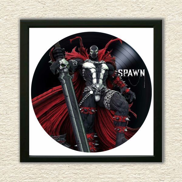 Vinyl Record Decor in a Wooden Frame Spawn 14" 297-4-1 photo