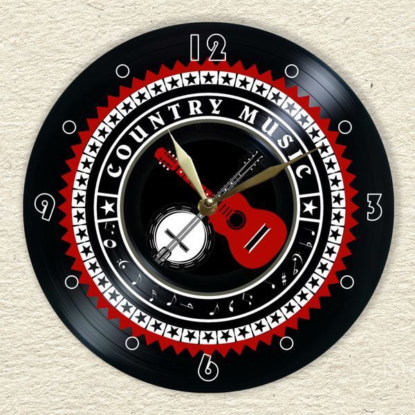 Wall Vinyl Record Clock Country 12" UF-Clock-Country-1 photo