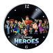 Настінний вініловий годинник Герої Діснея, діаметр 30см UF-Clock-C-Disney Heroes-2 фото 1