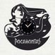 Настінний вініловий годинник Покахонтас, діаметр 30см Vinyl-Clock-C-Pocahontas-2 фото 1