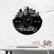 Wall Vinyl Record Clock Houston 12" 27-1-1 photo 2
