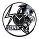 Настінний вініловий годинник Їжак Сонік, діаметр 30см Vinyl-Clock-Sonic-2 фото