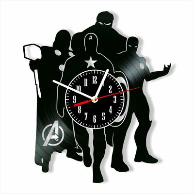 Wall Vinyl Record Clock Avengers 12" Vinyl-Clock-M-Avengers-7 photo