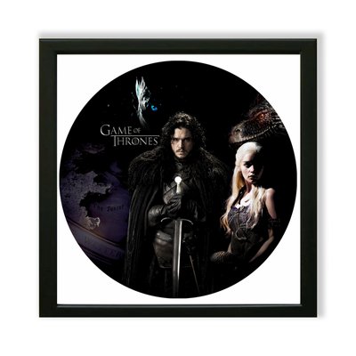 Vinyl Record Decor in a Wooden Frame Game of Thrones 14" UF-Frame-M-Game of Thrones-4 photo