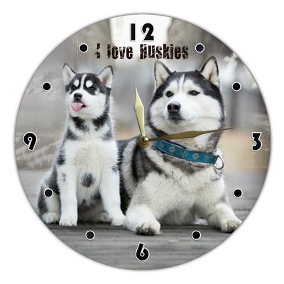 Wall Vinyl Record Clock Husky 12" UF-Clock-Husky-1 photo