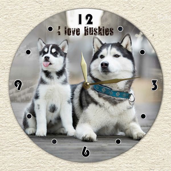 Wall Vinyl Record Clock Husky 12" UF-Clock-Husky-1 photo