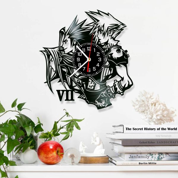 Wall Vinyl Record Clock Final Fantasy 12" Vinyl-Clock-Final Fantasy-7 photo