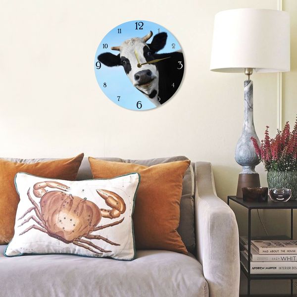 Wall Vinyl Record Clock Cow 12" UF-Clock-Cow-1 photo