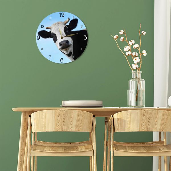 Wall Vinyl Record Clock Cow 12" UF-Clock-Cow-1 photo