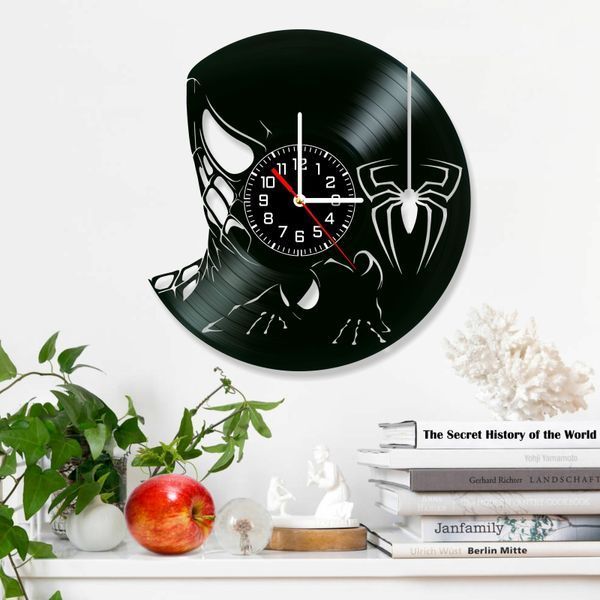 Wall Vinyl Record Clock Spider-Man 12" Vinyl-Clock-Spider-Man-6 photo