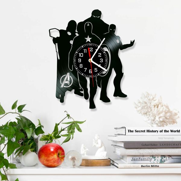 Wall Vinyl Record Clock Avengers 12" Vinyl-Clock-M-Avengers-7 photo