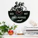 Настінний вініловий годинник Red Hot Chili Peppers, діаметр 30см Vinyl-Clock-Red Hot Chili Peppers-3 фото 2