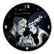 Настінний вініловий годинник Наречена Франкенштейна, діаметр 30см UF-Clock-M-Bride of Frankenstein-1 фото 1