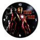 Настінний вініловий годинник Залізна Людина, діаметр 30см UF-Clock-M-Iron Man-2 фото