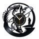 Wall Vinyl Record Clock Fishing 12" 119-1-2 photo