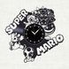 Настінний вініловий годинник Супер Маріо, діаметр 30см Vinyl-Clock-Super Mario-2 фото 1