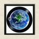 Vinyl Record Decor in a Wooden Frame Earth 14" 129-4-1 photo 3