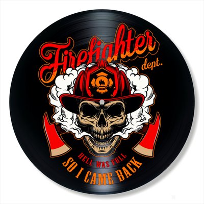 Vinyl Record Decor Firefighter 12" UF-Decor-Firefighter-2 photo