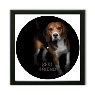 Vinyl Record Decor in a Wooden Frame Beagles 14" UF-Frame-Beagles-1 photo